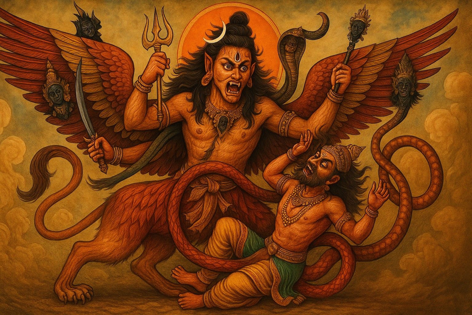 जब महादेव ने नरसिंह के क्रोध को 'निगल लिया': शिव के सबसे उग्र अवतार, शरभ की अद्भुत गाथा !