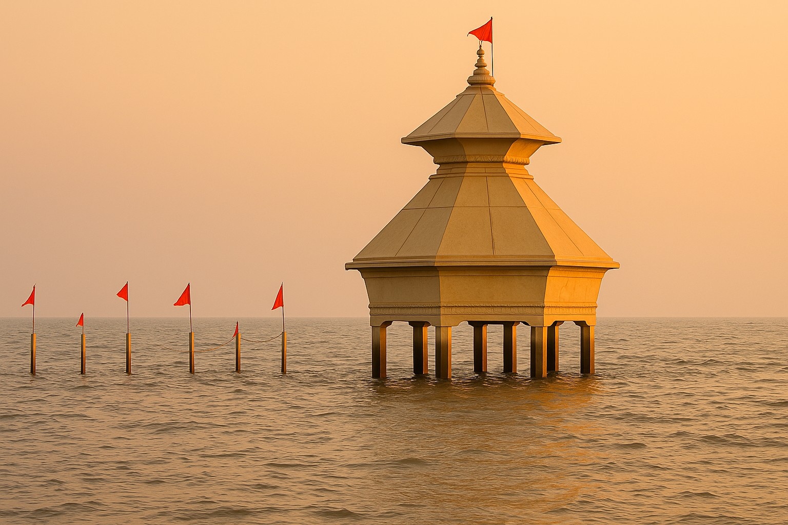 समुद्र में दिन में दो बार गायब होता है यह शिव मंदिर – जानिए स्तम्भेश्वर महादेव का रहस्य, चमत्कार और पौराणिक कथा