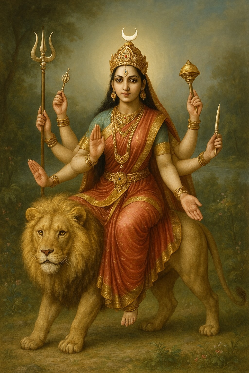 माँ चंद्रघंटा: देवी का वह स्वरूप जिनके घंटे की गूंज से कांप उठे थे दैत्य — जानिए तीसरे नवरात्रि की देवी की अद्भुत कथा!