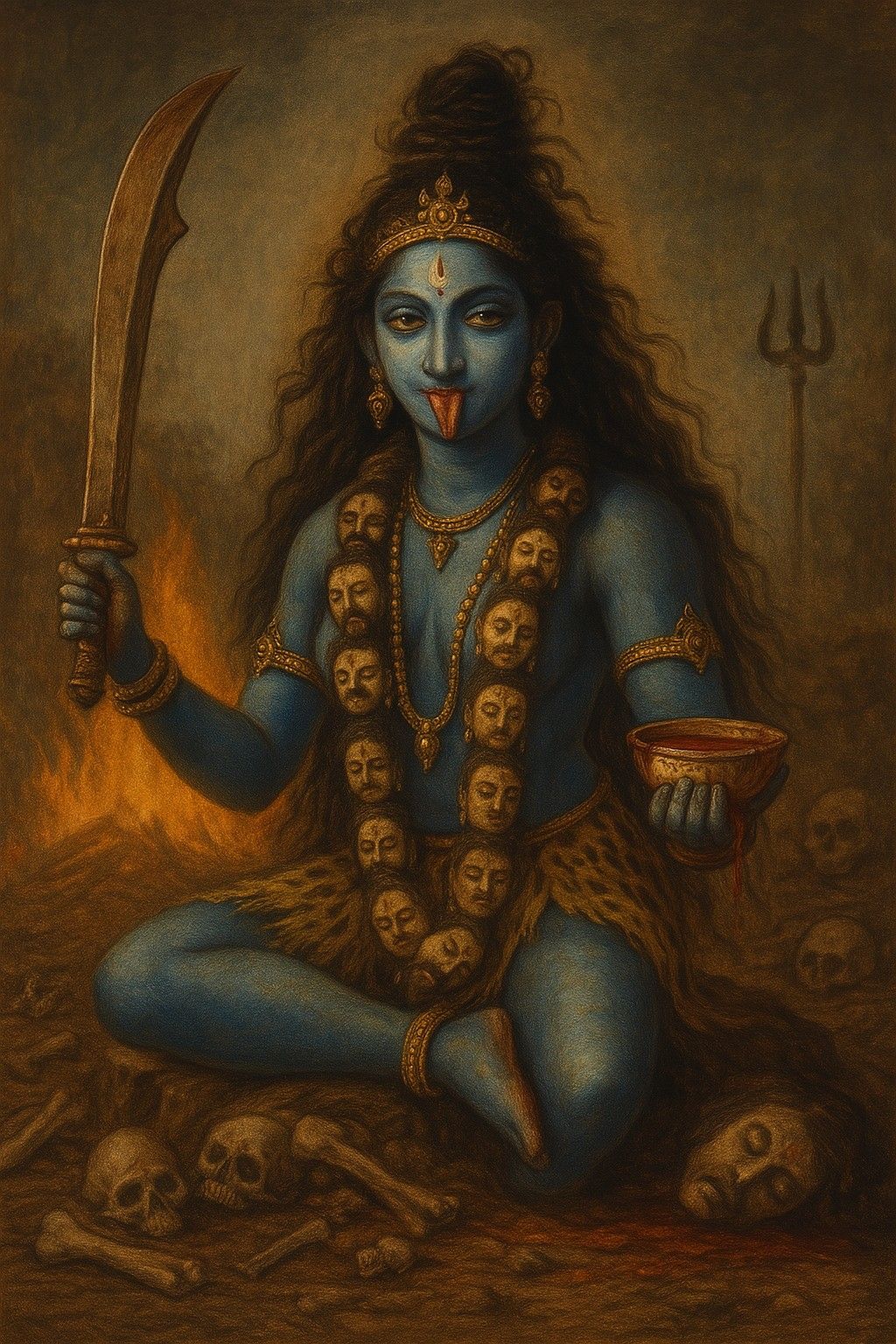 नील सरस्वती या कालिका की छाया? जिसे मृत्यु भी पार नहीं कर सकती !  कौन हैं वह देवी जो भय और मोक्ष दोनों की स्वामिनी हैं?